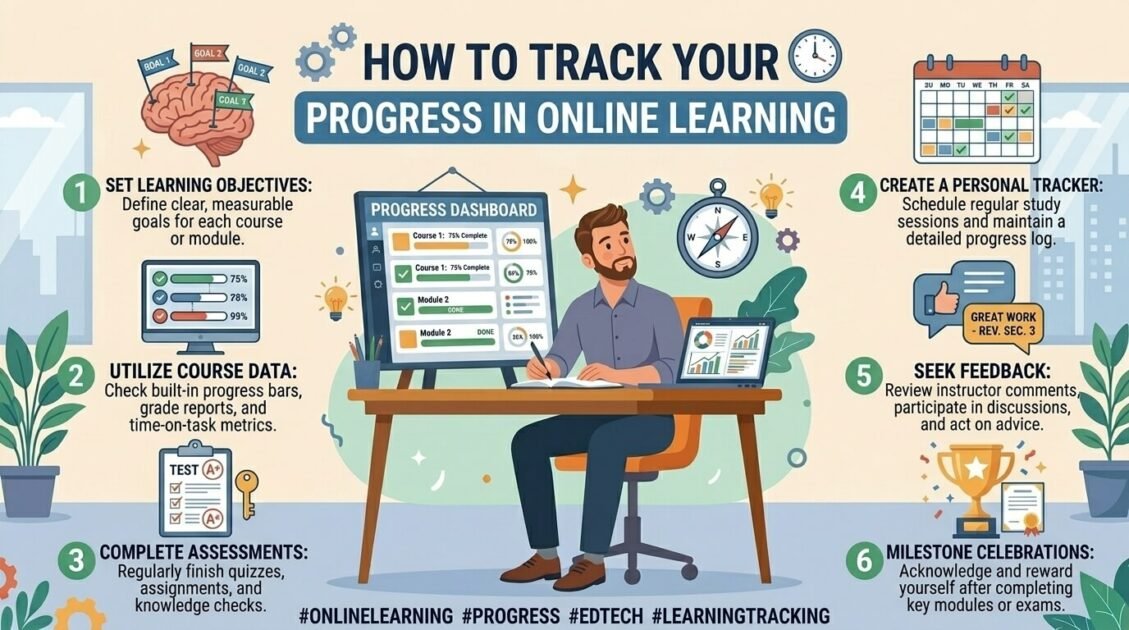 How to Track Your Progress in Online Learning